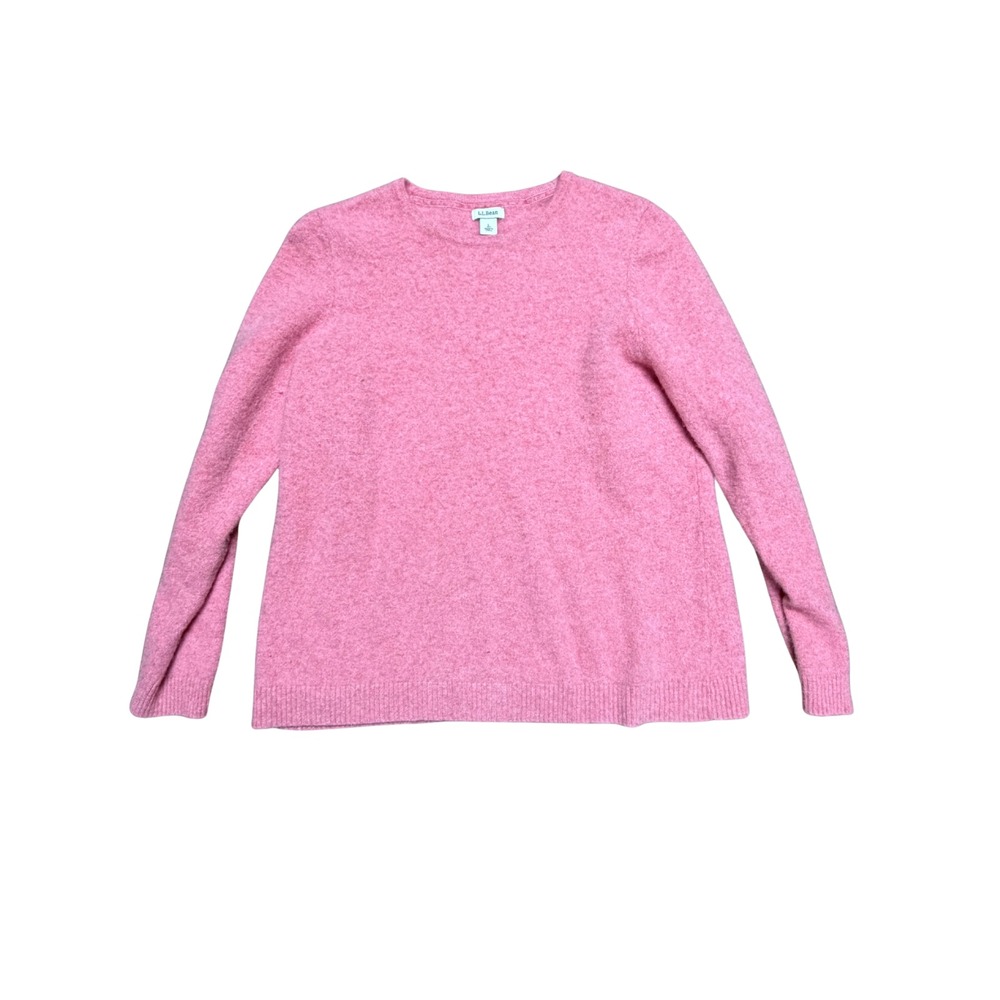 Women's LL Bean 100% Cashmere Pink Sweater Petite Large
